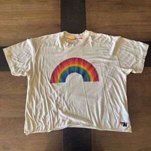 Aviator Nation Rainbow Boyfriend Tee
